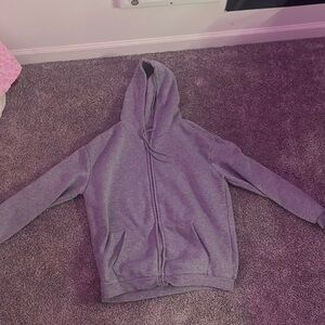 light grey zip up jacket